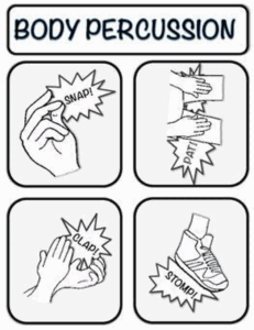 Four illustrations labeled 